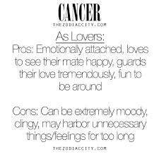 Cancers are always the sign that excels at commitment. Per Angelum Induit In Hyacinthino Pallio Zodiaccity Cancer As Lovers Pros And Cons For