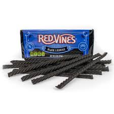 Red Vines Black Licorice Candy Twists 5oz Tray American Licorice Company