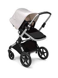 Amazon Com Bugaboo Lynx The Lightest Full Size Baby Stroller All Terrain With An Effortless Push And One Handed Steering Compatible With Bugaboo Turtle One By Nuna Car Seat Alu Black Fresh White