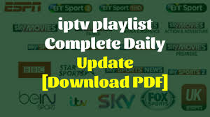 Iptv Playlist Complete Daily Update Download Pdf Playlist Radio Channels Pdf Download