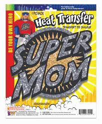 Details About Heat Transfers Super Mom Costume Accessories