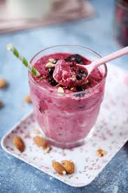Frozen Yogurt Express Aux Fruits Rouges Chefnini Recette Yaourt Glace Dessert Aux Fruits Dessert Fruits Rouges