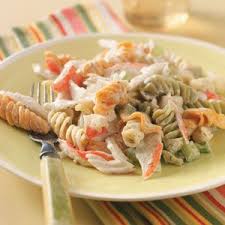 Pasta Crab Salad Recipe Crab Pasta Salad Recipe Crab Recipes Crab Pasta Salad
