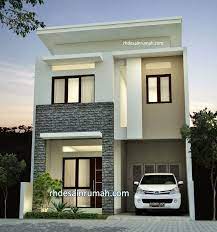 Desain rumah minimalis modern ukuran 6x12 meter 2 kamar 1 lantai atap limas 2020 full denah. Rumah Tingkat Gaya Modern Lebar 6 Meter Rhdesainrumah