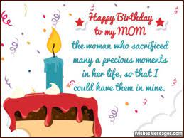 Happy birthday to my amazing mom. Birthday Wishes For Mom Quotes And Messages Wishesmessages Com