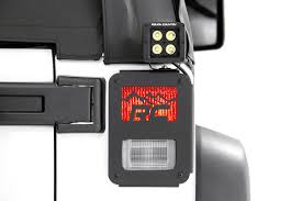 Tail Light Covers W Mountain Design For 2007 2018 Jeep Wrangler Jk 1068 Rough Country