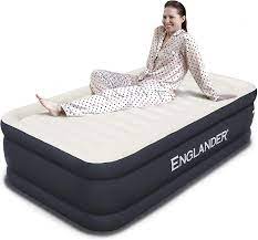 10 best air mattress sizes of august 2021. Amazon Com Englander Twin Size Air Mattress W Built In Pump Luxury Double High Inflatable Bed For Home Travel Camping Premium Blow Up Bed For Kids Adults Color