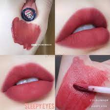 Colourpop Cosmetics On Instagram The Dreamiest Lip Finish Featuring Sleepy Eyes Ultra Blotted Lips Rai Makeup Dupes Lip Color Makeup Lipstick Makeup