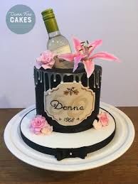 Birthday Cake Liquor Bottle With Name Wine Bottle Cake Wine Cake Wine Bottle Cake Creative Birthday Cakes