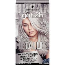 Schwarzkopf Got2b Metallic Permanent Hair Color M71 Metallic Silver Walmart Com Permanent Hair Color Metallic Hair Color Silver Hair Dye
