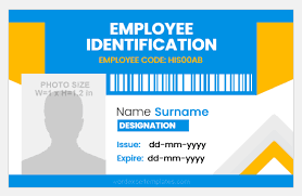 Employee id cards latest version: 10 Free Id Card Templates For Psd Ms Word Word Excel Templates
