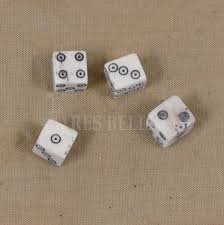 Set di dadi in osso - Res Bellica