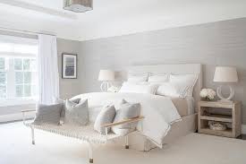 Maybe you would like to learn more about one of these? White And Beige Bedroom With Gray Grasscloth Wallpaper Transitional Bedroom