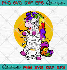 Download Unicorn Mummy Funny Mummicorn Halloween Svg Png Eps Dxf Cricut File Silhouette Art Designs Digital Download