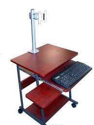 Armocity height adjustable desk, 32 manual standing desk small mobile rolling computer desk portable laptop table with wheels for home office living room bedroom, rustic. Sts5806 Mini Computer Desk Table Small Computer Desk Laptop Desk Computer Desk