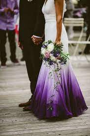 A Line V Neck Open Back Ombre Purple Chiffon Wedding Dress With Lace By Prettylady 196 Country Style Wedding Dresses Purple Wedding Dress Ombre Wedding Dress