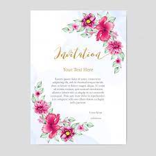 Floral Design Wedding Invitation Card Wedding Invitation Cards Floral Wedding Invitation Card Wedding Invitation Design