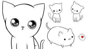 Dessin kawaii a imprimer animaux nouveau collection ment. 1001 Exemples Et Tutoriels Comment Dessiner Un Chat