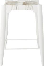 Nahla White Leather Counter Stool 24 White Leather Bar Stools Leather Counter Stools Cool Bar Stools