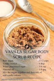 Make sure to rinse off thoroughly. 6 Diy Body Scrubs That Will Make Your Skin Glow Infographic Sugar Body Scrub Recipe Sugar Scrub Homemade Easy Diy Body Scrub
