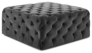 Square ottomans & storage ottomans : Belham Square Tufted Ottoman Transitional Footstools And Ottomans By Steve Silver Houzz