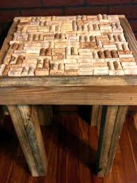 Pallet Wood Cork End Table 1001 Pallets Repurposed Pallet Wood Wood Pallets Recycled Pallets