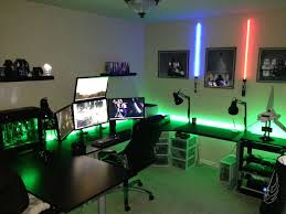 Cool Computer Setups And Gaming Setups Video Game Rooms Game Room Design Game Room Decor