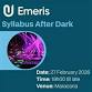 Syllabus After Dark event image