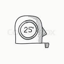 Download in under 30 seconds. Tape Measure Vector Sketch Icon Stock Vector Colourbox