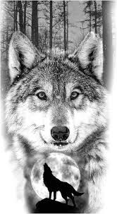 Jeremia Zwiers Adli Kullanicinin Tattoos Panosundaki Pin Wolf Tattoo Design Kurt Dovmeleri Uluyan Kurt