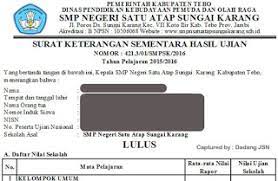 We did not find results for: Contoh Surat Keterangan Hasil Ujian Nasional Skhun Sementara Tahun Pelajaran 2015 2016 Smp Mts Sederajat Salam Edukasi