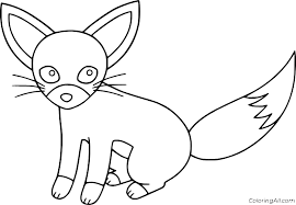 Kids and preschoolers like cute and baby fox coloring pages. Fennec Fox Coloring Pages Coloringall