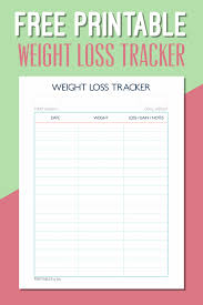 You Will Love Printable Fitness Chart To Track Weight Loss
