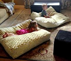 Bean Bag Chairs Can Be Surprisingly Expensive So Why Not Try Sewing These Giant Diy Floor Pillows Instead Giant Floor Pillows Sewing Room Decor Kids Pillows