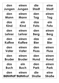 Bestimmter Unbestimmter Artikel Im Akkusativ Memospiel Grammatik Ubungen Satzbau Sprechubungen