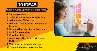 10 Ideas How to Come Up With Business Ideas