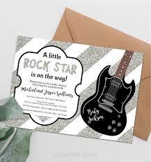 Rock Star Baby Shower Invitations Editable Rock A Bye Baby Etsy In 2021 Rock Star Baby Shower Invitations Star Baby Shower Invitations Stars Baby Shower