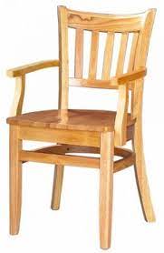 Premium Vertical Slat Wood Chair With Arms Wood Chair Chair White Leather Dining Chairs