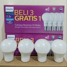 Saat ini, semakin banyak masyarakat yang mulai beralih dari lampu pijar ke lampu led untuk penerangan di dalam ruangan. Lampu Led Philips 8w 8 Watt Paket Beli 3 Gratis 1 Shopee Indonesia