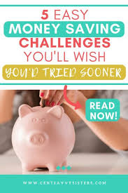 5 Easy Money Saving Challenges You Ll Wish You D Tried Sooner Budgeting Money Savings Challenge Money Saving Challenge