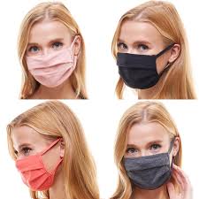 Lightweight Series: Summer Face Mask Cool and Breathable Double Layer  Cotton With Cotton Ear Loops Made in USA