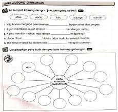 Seperti namanya, gabungan kata merupakan penggabungan antara dua kata yang membentuk suatu kata dan makna yang baru. Kata Hubung Gabungan Worksheet