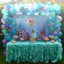 Beautiful Little Mermaid Candy Buffet Ariel Birthday Party Mermaid Theme Party Ariel Party