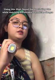 Relaxing and Hindi ka ma initan using this cool 8 max handy fan while  watching Encantadia chronicles ✨💆🏻‍♀️💖#tiktoklive #livehighlights  #jiditechcoolingfan #jiditech #fyp #tiktokshop ...