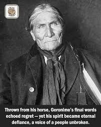Geronimo shares apache history and struggle