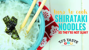This improves the texture significantly! How To Cook Shirataki Noodles So They Re Not Slimy Tj S Taste