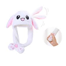 Plush Bunny Hat Rabbit Cap Rabbit Ears Hat In 2021 Kawaii Hat Ear Hats Bunny Hat