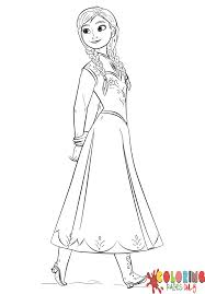 Elsa is a disney princess, or queen rather, that we won't easily forget. Princess Frozen Anna Coloring Pages Cartoons Coloring Pages Coloring Pages For Kids And Adults
