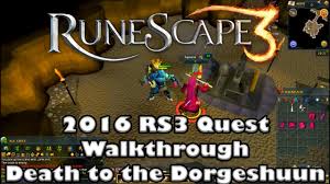 A complete guide to take a new account from level 3 to the quest cape, including as an ironman/hcim. Rs3 Quest Guide Death To The Dorgeshuun 2017 Up To Date Youtube