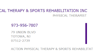 1033140819 Npi Number Action Physical Therapy Sports Rehabilitation Inc Totowa Nj Npi Registry Medical Coding Library Www Hipaaspace Com C 2021